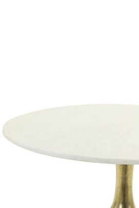 Stolik z mumrowym blatem Ø76x36 cm Light & Living