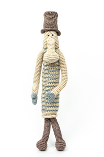 Trąbalin w niebieskich rękawiczkach H37 cm