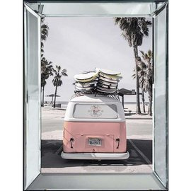 Obraz reprodukcja Pink Bulli Back 70x4.5x90cm