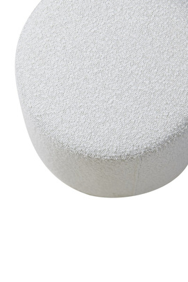 Siedzisko pufa Ø39x45 cm LAURYN bouclé cream Light & Living