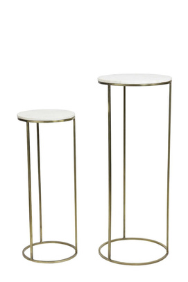 Stoliki RICARDO S/2 Ø32x82+Ø41x102 cm Light & Living