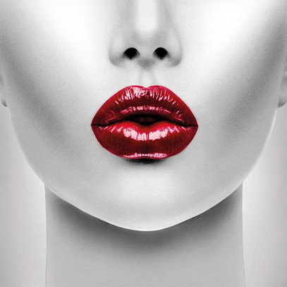 Obraz fotoobraz Red Lips 120x120x2cm Dibond