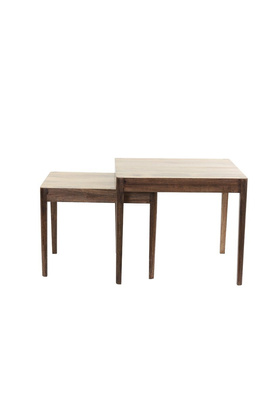 Stoliki STIJN S/2 46x38x36+50x50x42 cm Light & Living