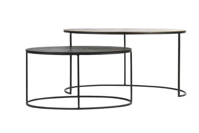 Stoliki PAXSON S/2 89x42x46+71x33x36 cm  Light & Living