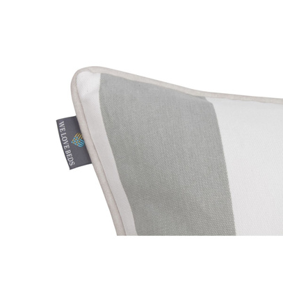 Poduszka dekoracyjna z wkładem Belts Grey 60 x 60 cm  We Love Beds
