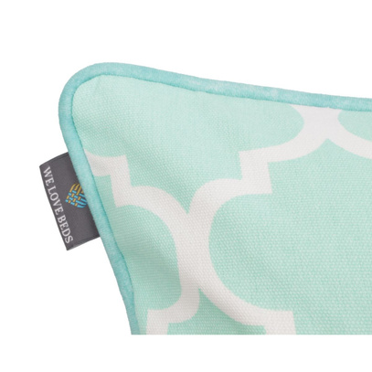 Poduszka dekoracyjna z wkładem Clover Mint 60 x 60 cm  We Love Beds