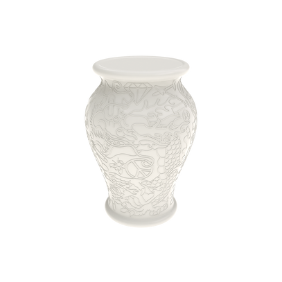 Stolik biały Ming Ø34,5x61 cm QeeBoo