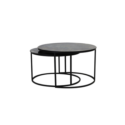 Stoliki TABUN SET S/2 Ø66x40+Ø76x45 cm Light & Living