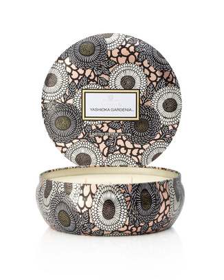 Świeca 3 knoty puszka Yashioka Gardenia 340g Voluspa