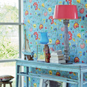  Tapeta Floral Fantasy Light Blue Eijffinger 52cm PIP Studio
