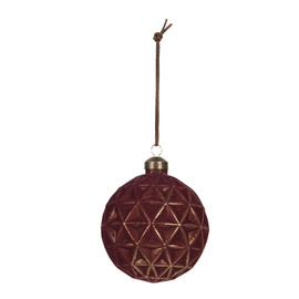 Bombka szklana czerwona Ø 13 cm