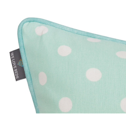 Poduszka dekoracyjna z wkładem Dots Mint 60 x 60 cm  We Love Beds
