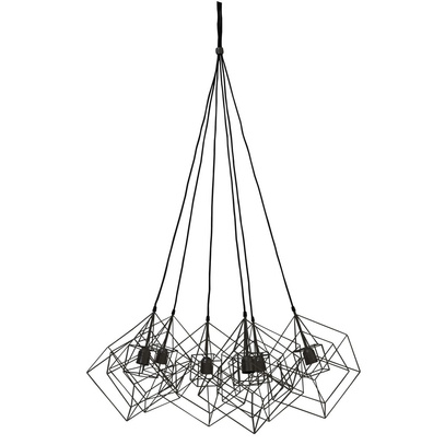 Lampa wisząca KUBINKA 6L 25x25x26 cm Light & Living