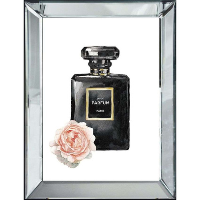 Obraz reprodukcja Parfum Black Bottle 70x4.5x90cm