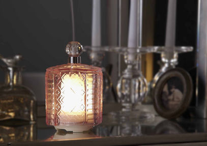Lampa zapachowa Athena Pink Glass madebyzen