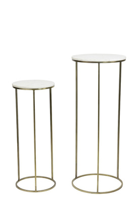 Stoliki RICARDO S/2 Ø32x82+Ø41x102 cm Light & Living