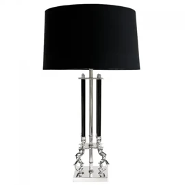 Lampa stołowa z abażurem  h 91 cm