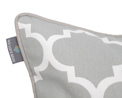 Poduszka dekoracyjna z wkładem Clover Gray 40 x 60 cm  We Love Beds
