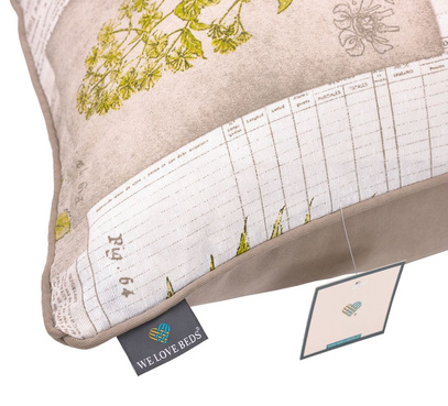 Poduszka dekoracyjna z wkładem Paprocie - Ferns 60 x 60 cm  We Love Beds