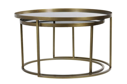 Stoliki TALEK S/2 Ø65x40+Ø75x44 cmLight & Living