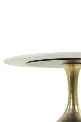 Stolik z mumrowym blatem Ø76x36 cm Light & Living