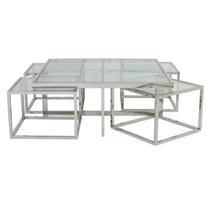Stolik 5 szt. MACARA 100 x 100 x 40 cm Light & Living