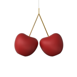 Lampa sufitowa CHERRY Czerwona 62,5x27,2x61,3cm