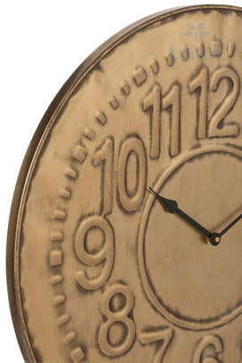 Zegar złoty khaki metal 57,5 cm