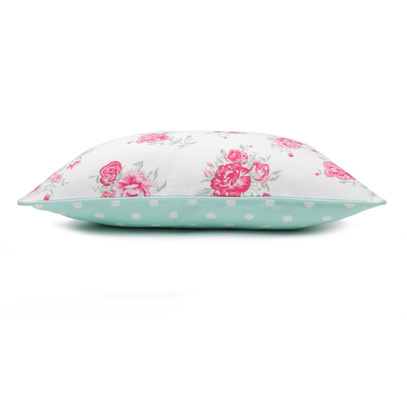 Poduszka dekoracyjna z wkładem Roses Mint 40 x 60 cm  We Love Beds
