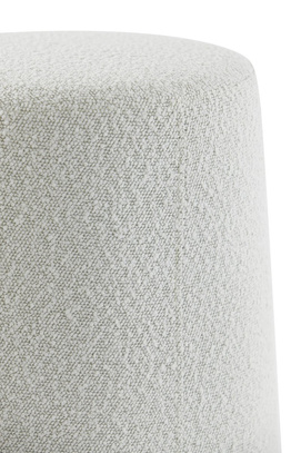 Siedzisko pufa Ø39x45 cm LAURYN bouclé cream Light & Living