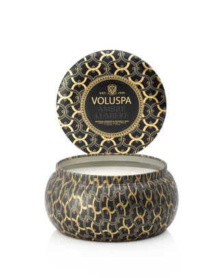 Świeca 2 knoty puszka Ambre Lumiere 325g Voluspa