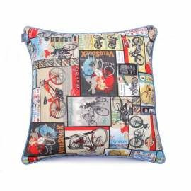 Poduszka dekoracyjna z wkładem Bike 60 x 60 cm We Love Beds