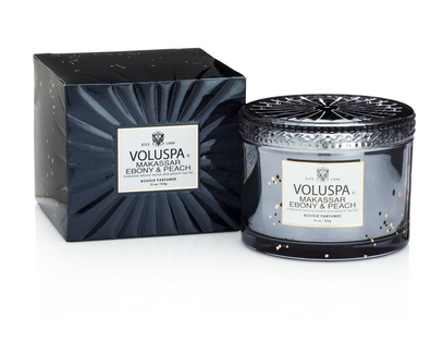 Świeca Corta Makassar Ebony Peach 312g Voluspa