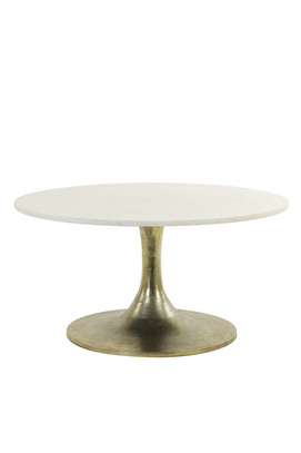 Stolik z mumrowym blatem Ø76x36 cm Light & Living