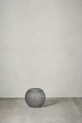Wazon Dorinia  H13x15x15 cm. dark grey