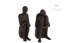 Kobieta figura dekoracyjna czarna H28 cm 