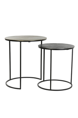 Stoliki PRIMO S/2 Ø41x46+Ø49x52 cmLight & Living