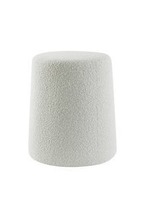 Siedzisko pufa Ø39x45 cm LAURYN bouclé cream Light & Living