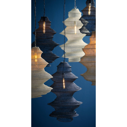 Lampa wisząca Nakisha jasny szary
