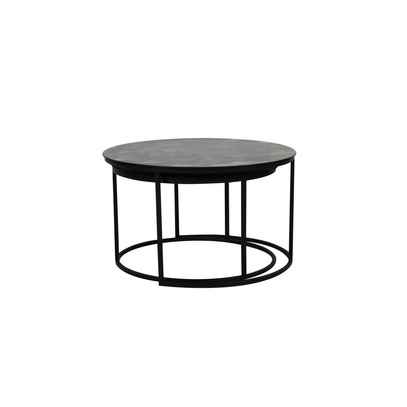 Stoliki TABUN SET S/2 Ø66x40+Ø76x45 cm Light & Living