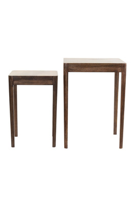 Stoliki STIJN S/2 30x30x45+38x38x53 cm  Light & Living