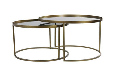 Stoliki TALEK S/2 Ø65x40+Ø75x44 cmLight & Living