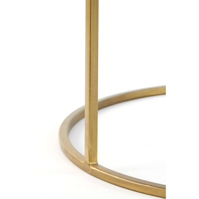 Stoliki DUARTE SET S/2 Ø65x39+Ø75x44 cm Smoked Glass