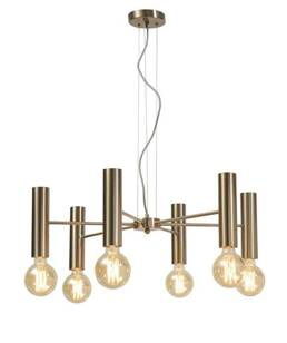 Lampa wisząca CANNES 6-rmienna Złota L