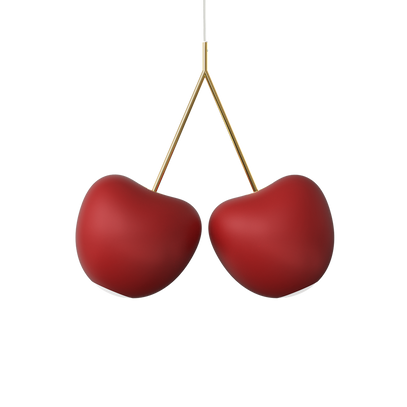 Lampa sufitowa CHERRY Czerwona 62,5x27,2x61,3cm
