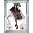 Obraz reprodukcja Lady With Fashion Bags70x4.5x90cm