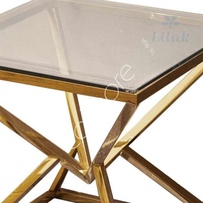 Stolik kawowy Diament SS/GO 50*50*52 cm