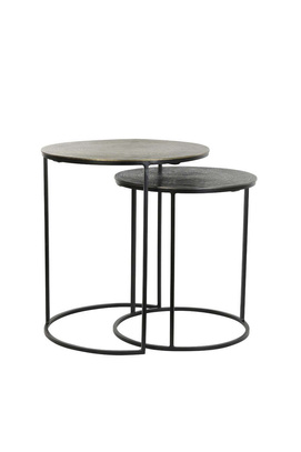Stoliki PRIMO S/2 Ø41x46+Ø49x52 cmLight & Living