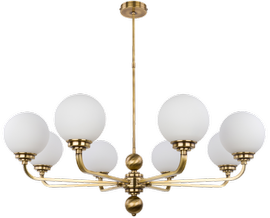 Żyrandol mosiądz Abano 860 mm