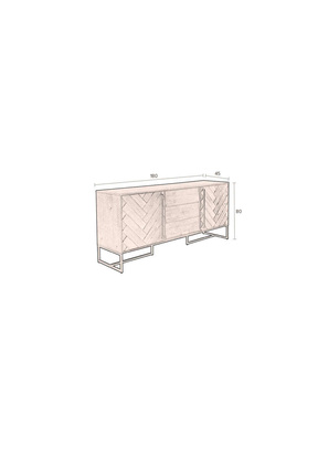 Komoda Class wysoka 180x45x80 cm 